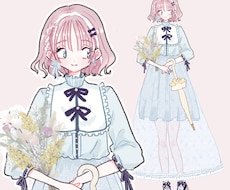 雰囲気のある女の子をデザインします イメージ1
