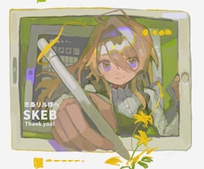 背景有！高彩度で鮮やかな厚塗りイラストを制作します 背景・人物込みの一枚絵を制作いたします！
