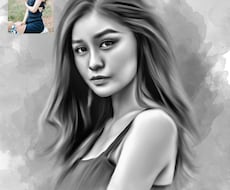 あなたの写真から素敵な似顔絵を描きます イメージ1
