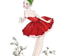 お洒落なファッションイラスト描きます