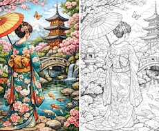 大人の塗り絵作ります イメージ1