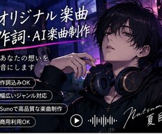 あなたの歌詞から楽曲を制作します イメージ1