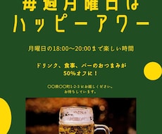 フライヤーデザイン、ポスターを作成し提供します イメージ1