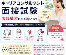 キャリアコンサルタント 面接試験練習相手になります とにかく短時間で数をこなしたい方！追い込み仕上げしましょう！