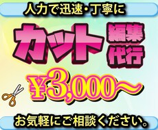 AI不使用！丁寧に人力でカットします 面倒なカット作業、お任せください。