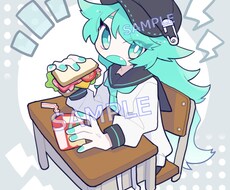 アイコンやヘッダー等に使用するイラストを描きます デフォルメイラストをお求めの方へ！