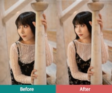 個性を活かして人物写真を綺麗にレタッチします あなたらしさはそのままに、自然で垢抜けた一枚に仕上げます