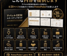 アパレルOEMで自分のブランドを作る方法を教えます イメージ1