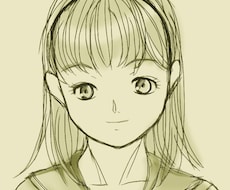 SNS等のアイコン『私テイストのお任せ』で描きます ラフなセピア調　出来上がってからの、お楽しみ企画です！