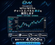 チャート上にボタン・文字・表示パネルを作成します チャート上の表示を見やすく制作します