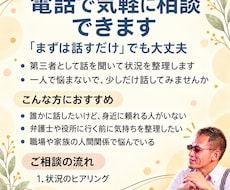 どこに❓誰に❓分からない相談‼️聞き分けます 【人間関係・介護・トラブル】弁護士ほど…他にどの窓口に相談？