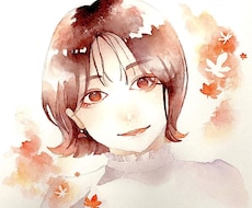 創作キャラ/似顔絵の水彩イラスト描きます イメージ1