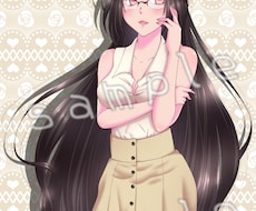 一枚絵イラスト、アイコン描きます イメージ1