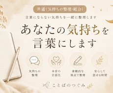 あなたの気持ち言葉にします イメージ1