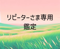 リピーターさま限定ꕤテキスト鑑定いたします ※事前にメッセージくださったリピーターさま専用となります｡