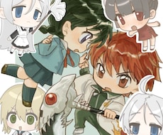 1〜2.5等身！選べる！かわいいミニキャラ描きます イメージ1