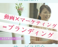 商品PRや会社PRでブランディングします 動画×マーケティングの時代！効果的な映像を制作いたします