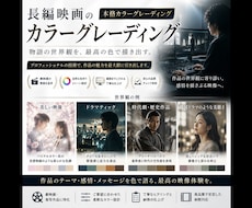 長編映画のカラーグレーディングをします イメージ1