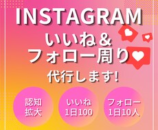 Instagramのいいね＆フォロー代行します イメージ1