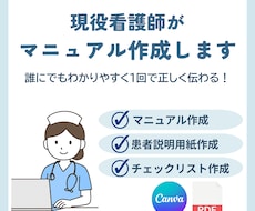 看護師が作るマニュアル作成します イメージ1