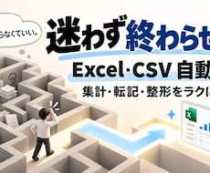 Excel・CSV作業を専用ツール化します イメージ1