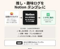 推し / 趣味ログ Notion テンプレ作ります イメージ1