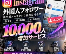 Instagramの外国人フォロワーを増やします イメージ1