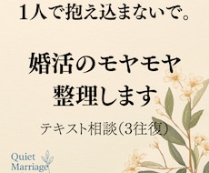 婚活のモヤモヤを整理します イメージ1