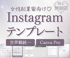 投稿時間が1/3に！インスタテンプレート作ります 忙しい女性起業家向け♡憧れの世界観がこの1セットで完成！