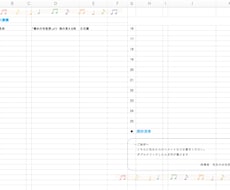 発表会のExcell シートをカスタマイズします イメージ1