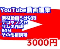 YouTube動画編集手伝います イメージ1