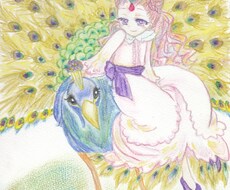 柔らかい水彩タッチの可愛い女の子と動物を描きます イメージ1