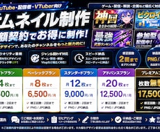 定期投稿者向け！サムネイルを月契約で制作します イメージ1