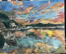 写実絵、幻想的な空想画、心象風景をお描きします あなただけの心象風景を世界でたった1枚に残します
