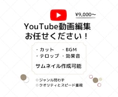 YouTube向け動画編集いたします イメージ1