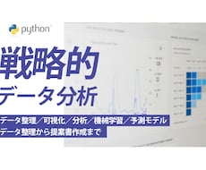 丁寧で戦略的なデータ分析、可視化＆問題を解決します 数字の向こう側にある真実を紐解く