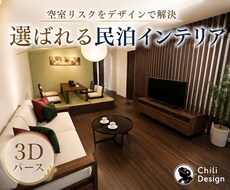 7月特別価格★民泊インテリアを3Dで提案します イメージ1