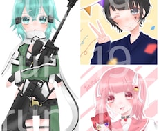 イラストを描かせていただきます SNSなどのアイコンに！動画作成のためのイラストなど！