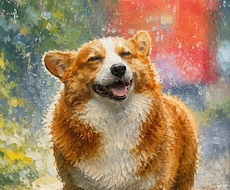 あなたの大切な家族であるペットを飾れる絵にします イメージ1