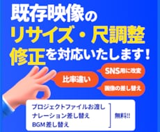 既存の広告動画をリサイズ・尺調整・修正を対応します 企業様・クリエイター様向け | イチから作らずに完成します