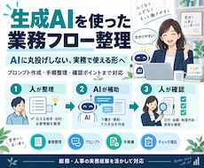 生成AIを使った業務フローを整理します プロンプトと手順をセットで、実務で使える形にします