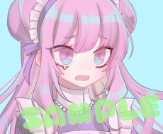 ゆめかわいいアイコン制作いたします 目を引く瞳の大きな子達をあなたに
