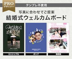 結婚式ウェルカムボードを写真に合わせ制作します