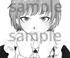 簡易 夢絵 イラストオーダー　承ってます 白黒簡易イラストになっております。