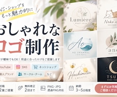 SNS・ショップ用のおしゃれなロゴを制作します イメージ1