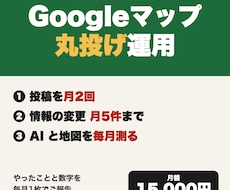 Googleマップを毎月丸投げで運用します イメージ1