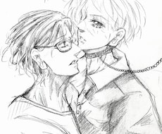 少女漫画　カップル　萌えなどイラスト描きます イメージ1