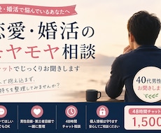 恋愛・婚活のモヤモヤをチャットでお聞きします イメージ1