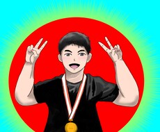 似顔絵やオリジナルイラストを提供します イメージ1