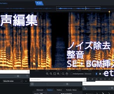音声作品の編集を承ります イメージ1
